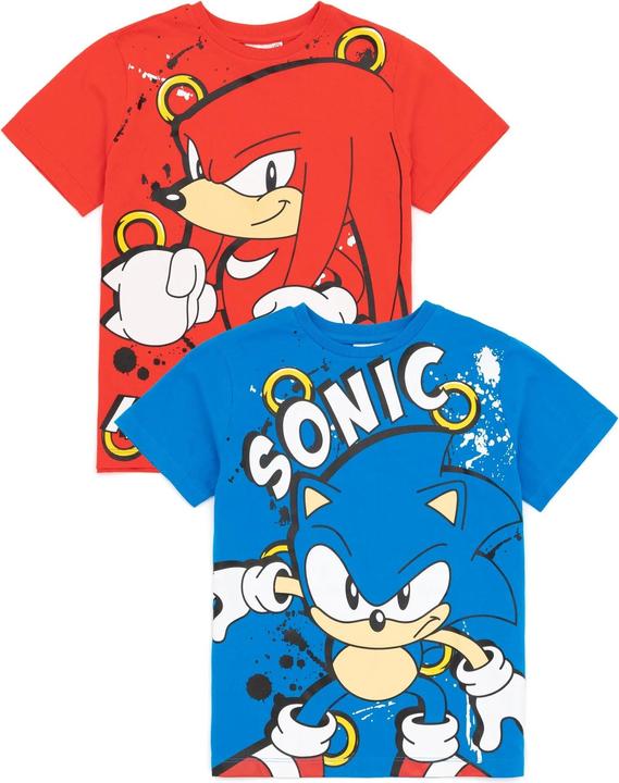 Immagine prodotto Sonic The Hedgehog Maglietta (confezione da 2) (122)