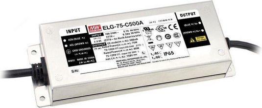 Actual product image MeanWell LED driver 75W 1.05A 35... 71V IP67
