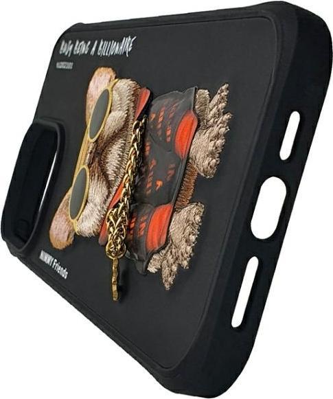 Actual product image Nimmy case iPhone 15 Pro Max 6.7" black Glasses Cool Dog (Apple iPhone 15 Pro Max)