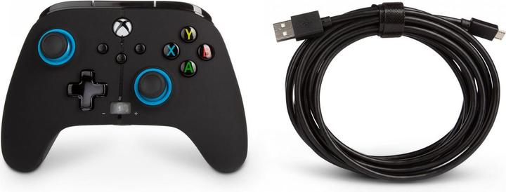 Actual product image PowerA Controller Wired Blue Hint (Xbox One / Series X / PC) (Xbox Series X, Xbox One X, Xbox One S, Xbox Series S)