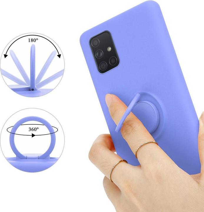 Productafbeelding Cadorabo TPU Vloeibare Ring Silicone Hoesje (Samsung Galaxy A71)