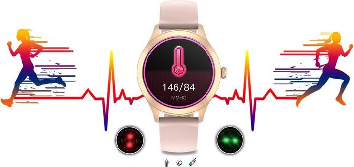 Produktbild Gino Rossi Damen-SMARTWATCH G.Rossi SW014G-3 Roségold, Silikonarmband