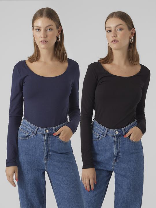 Actual product image Vero Moda 2-pack long sleeve blouse (XS)