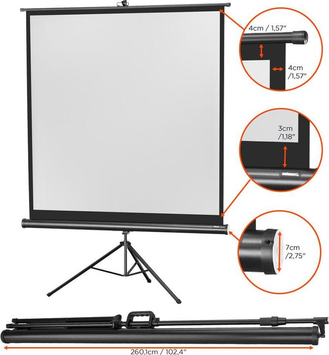 Produktbild Celexon Eco Stativ, Leinwand, 1:1 (135.83", 1:1)
