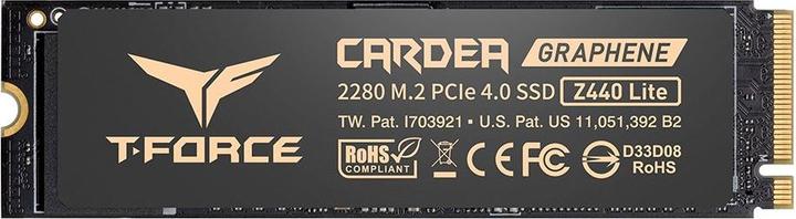 Team Group Dysk SSD T-FORCE Cardea Z440 Lite M.2 PCIe NVMe Gen4 x4 2280 (5000/3800) (500 GB, M.2 2280)
