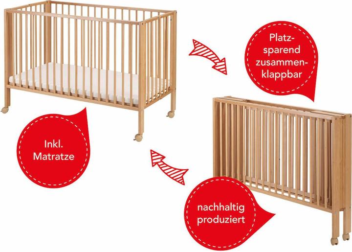 Actual product image Tissi Folding bed (60 x 120 cm)