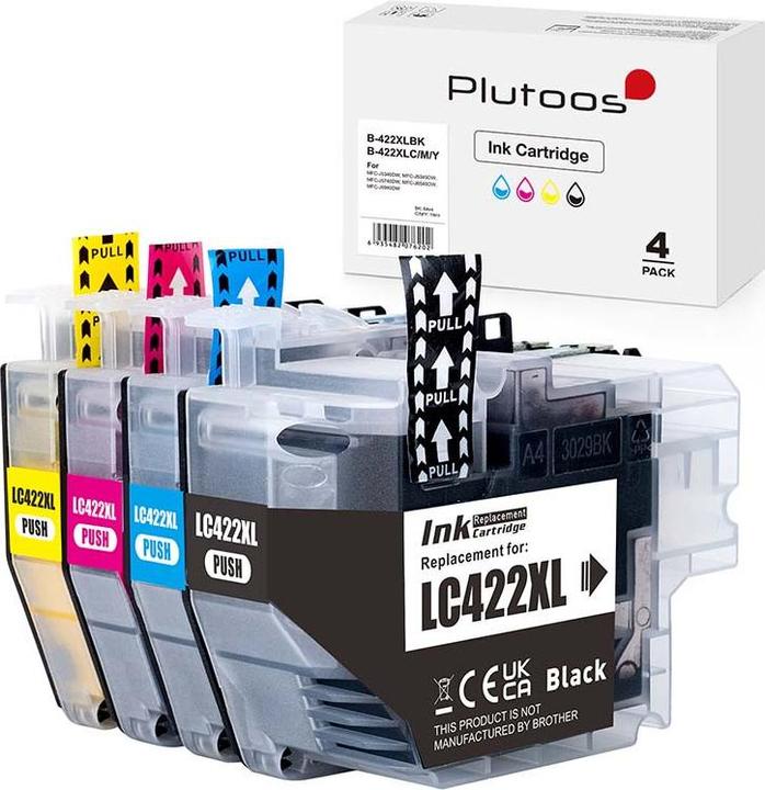 Image du produit Plutoos Brother LC-422XL Cartouche compatible, jeu de 4 couleurs LC-422 XL