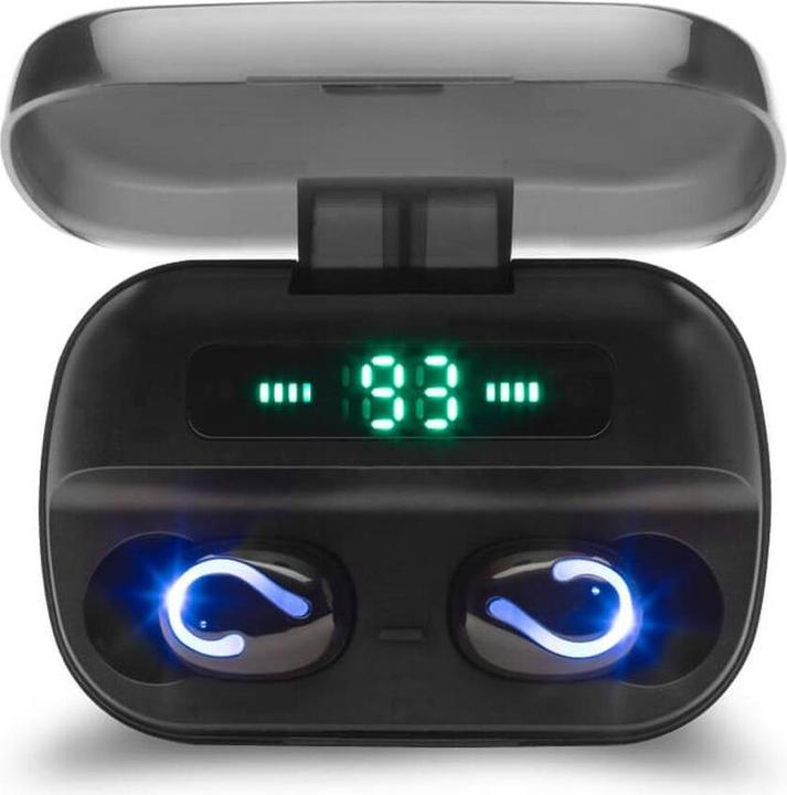 Actual product image Savio TWS-06 Bluetooth 5.0 + EDR Headphones & Headset in Ear Black (120 h, Wireless)