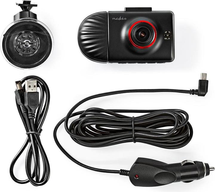 Immagine prodotto Nedis Cityline Roma, doppia videocamera da cruscotto 1440p, 2,3" (Ricevitore GPS, Bluetooth, Microfono incorporato, Display integrato, Accelerometro, Visione notturna, HD)