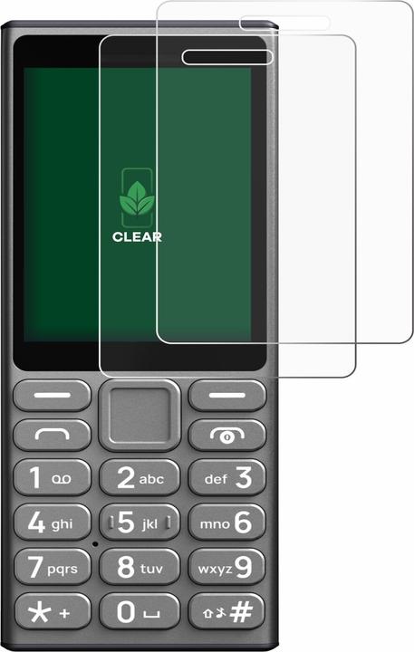 Actual product image ScreenLeaf Screen Protector sustainable Screen Protection, clear, anti-scratch (2 Piece, Nokia 110 4G (2023))