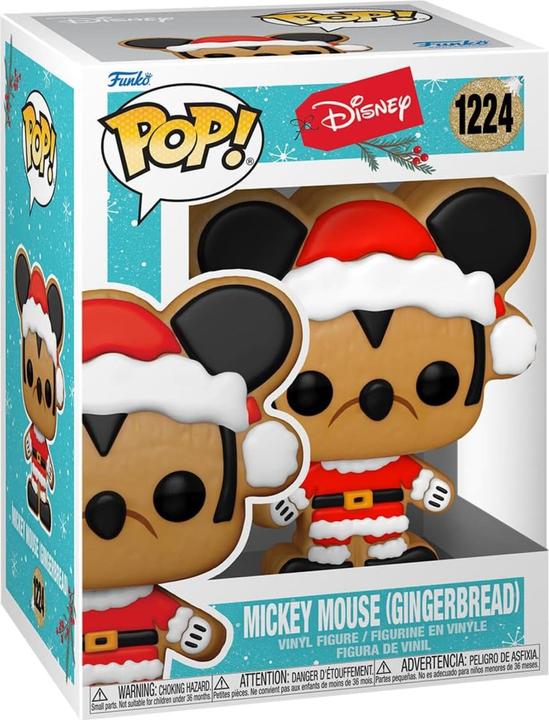 Image du produit Funko DISNEY HOLIDAY - POP N° 1224 - Pain d'épices Père Noël Mickey