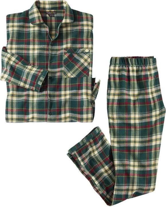 Actual product image Atlas For Men Mens Tartan Flannel Long Pyjama Set (XXL)