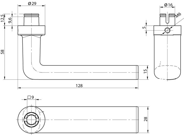 Actual product image Mega Door handle aperture part 33.601 (Door handle)