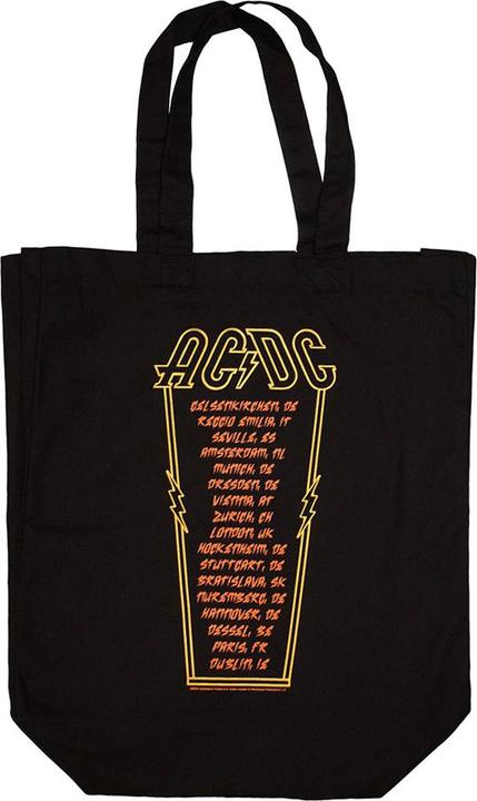 Actual product image AC/DC High Voltage Ex-Tour Back Print Tote Bag