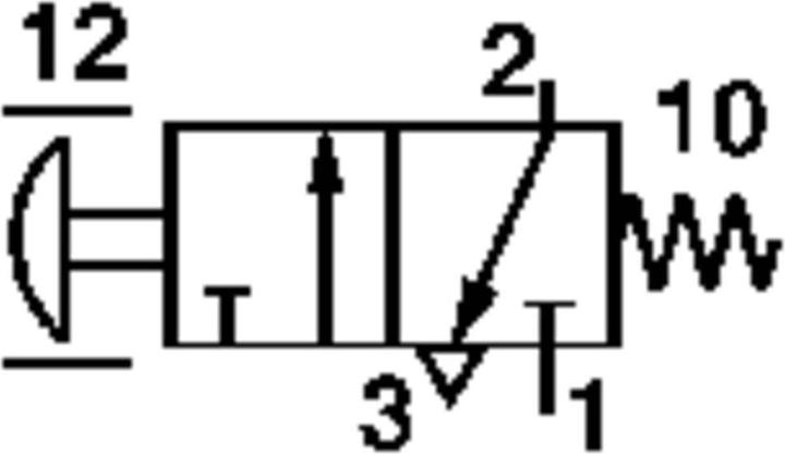 Norgren Mechanischbetätigtes Pneumatik-Ventil SP/M1553B/1/N Gehäusematerial Ku