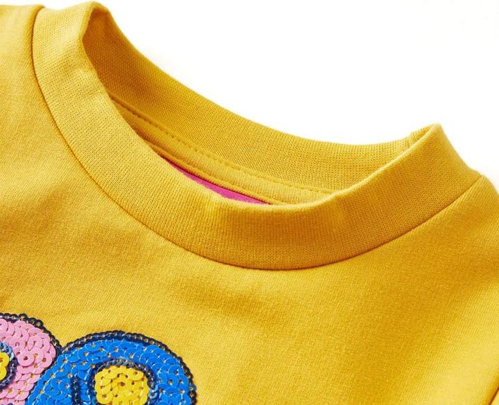 Produktbild VidaXL Kinder-Sweatshirt Dunkles Ocker 92,Material: 95 % Baumwolle (92)
