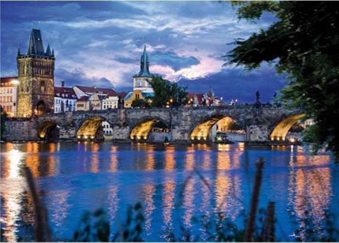 Produktbild D-Toys Puzzle 1000 Prag, Blick auf die Karlsbrücke (1000 Teile)