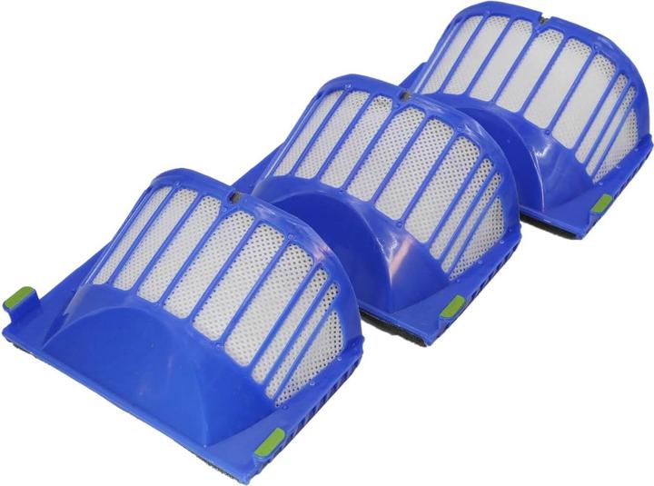 Actual product image Flickbee AeroVac HEPA Filter Set (3 pcs.) for iRobot Roomba 600 series (equivalent to 4501353)
