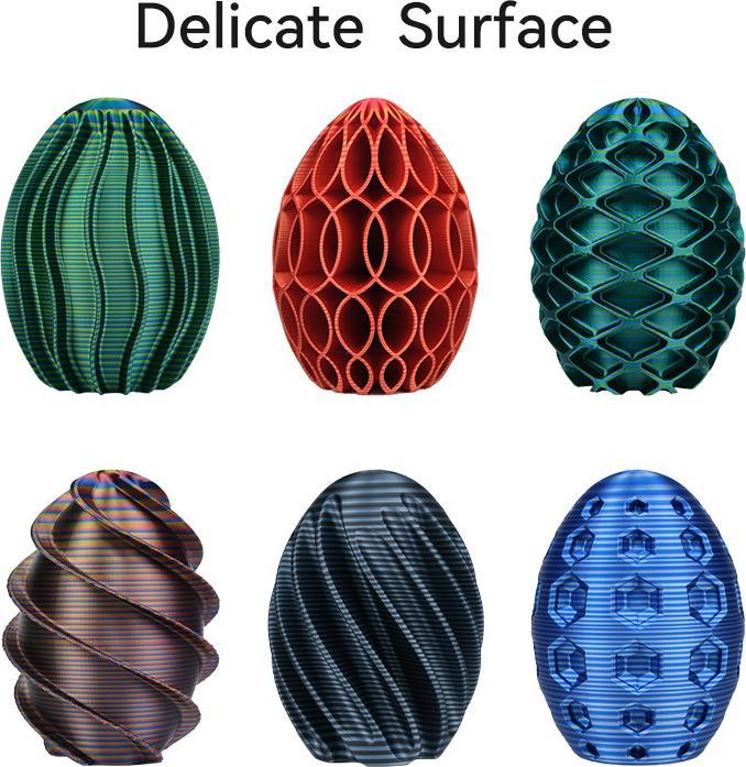 Produktbild eSUN ePLA-Silk Candy Silber-Schwarz Filament 1.75mm 1Kg (PLA+, 1.75 mm, 1000 g, Mehrfarbig)