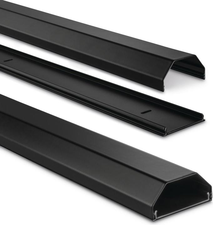 Actual product image Hama Aluminium cable duct, angular, 110 x 5 x 2.6 cm, black (Duct, 110 cm)