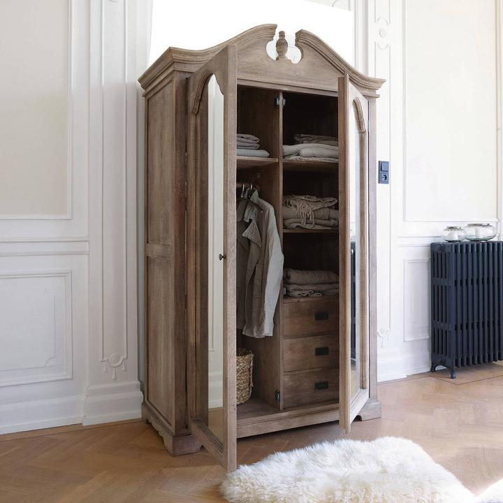 Produktbild Loberon Schrank Somerset antikbraun (120 x 58 x 200 cm)