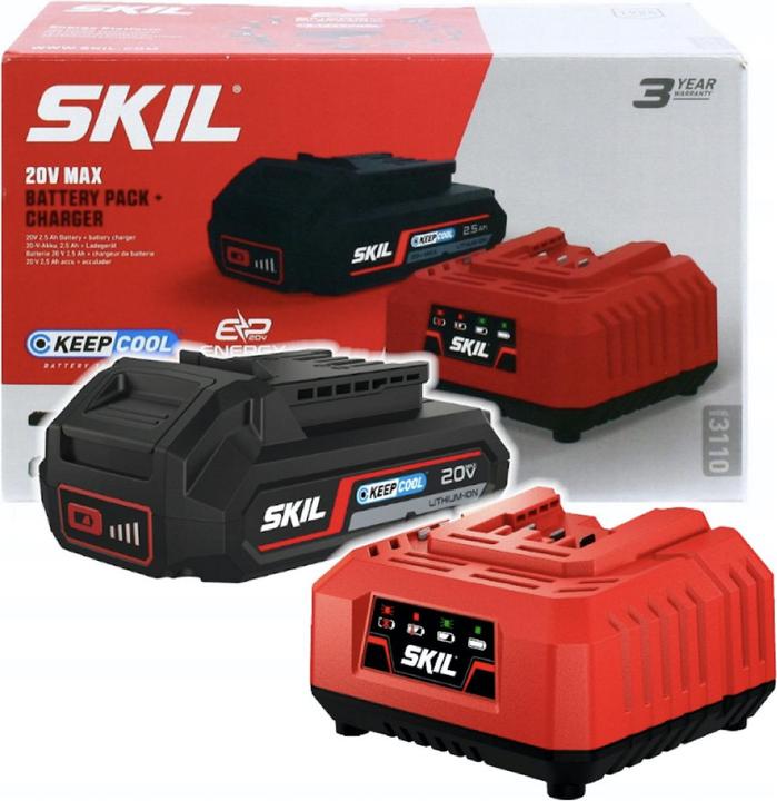 Immagine prodotto Skil CARICABATTERIE E BATTERIA 2.5AH 3110AA 18V (20 V)