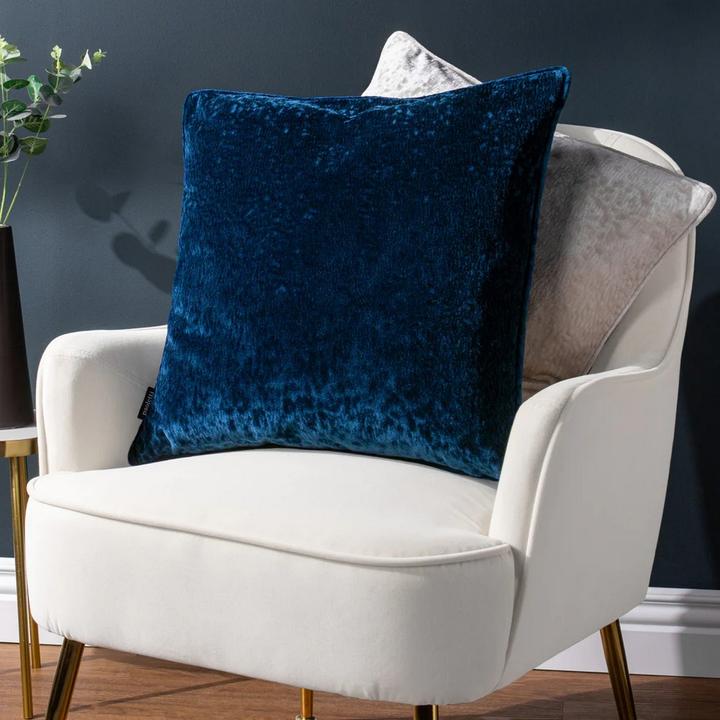 Actual product image Paoletti Velvet Ripple Cushion Cover (50 x 50 cm)