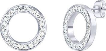 Image du produit Silvego Boucles d'oreilles rondes en acier doux avec zircons KMM62639