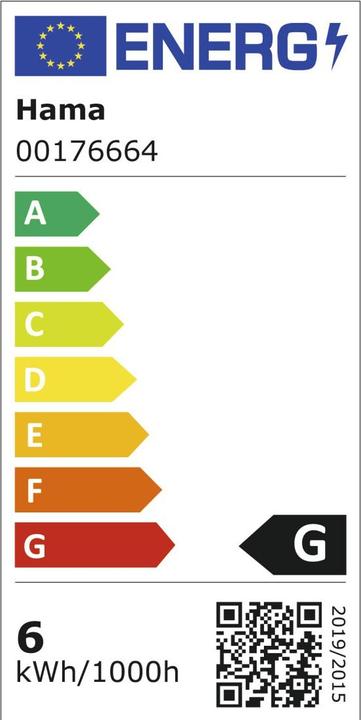 Label énergétique Hama Lampe de bureau LED intelligente (420 lm)