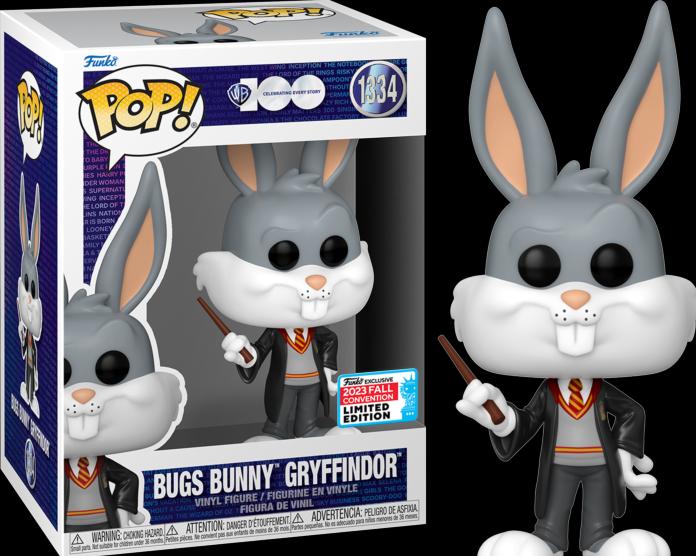 Actual product image Funko POP! WB 100th Looney Tunes x Harry Potter - Bugs Bunny Gryffindor Exclusive 2023