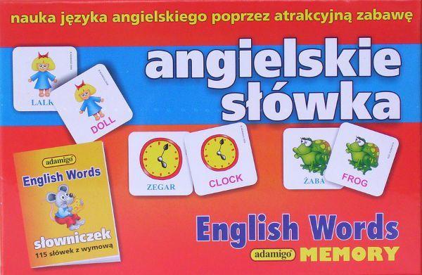 Productafbeelding Adamigo Engels woord memory spel (Engels)