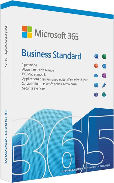 Immagine prodotto Microsoft 365 Business Standard (francese) (1 Utente, 12 mesi)