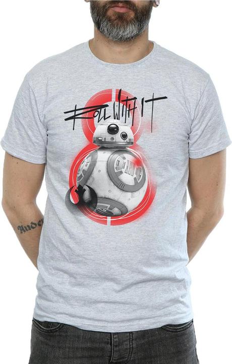 Immagine prodotto Star Wars The Last Jedi BB-8 Roll With It Maglietta Uomo (XXL)