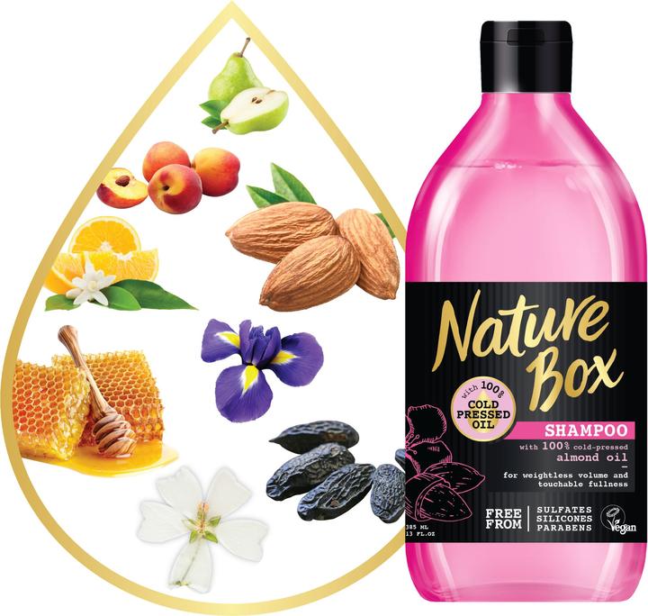 Produktbild Nature Box Mandel Öl (385 ml, Flüssiges Shampoo)