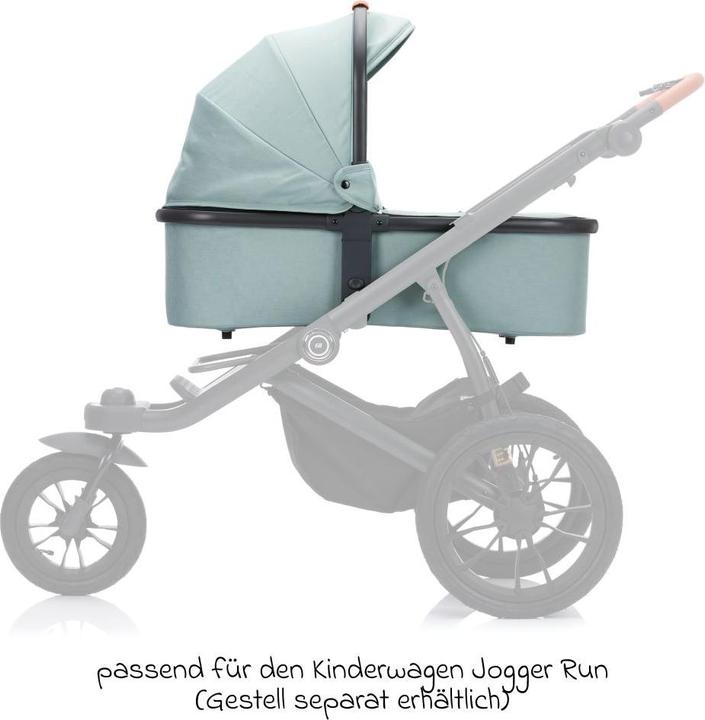 Immagine prodotto Fillikid Kinderwagenaufsätze Babywanne für Jogger Run - Schwarz Melan