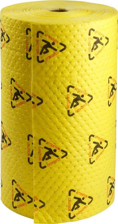 Actual product image Brady CH303-DP-E, BrightSorb - absorbent safety roller with high visibility, black & red