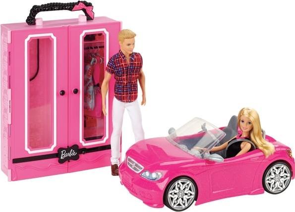Actual product image Barbie Lalka - szafa + kabriolet zestaw prezentowy (GVK05)