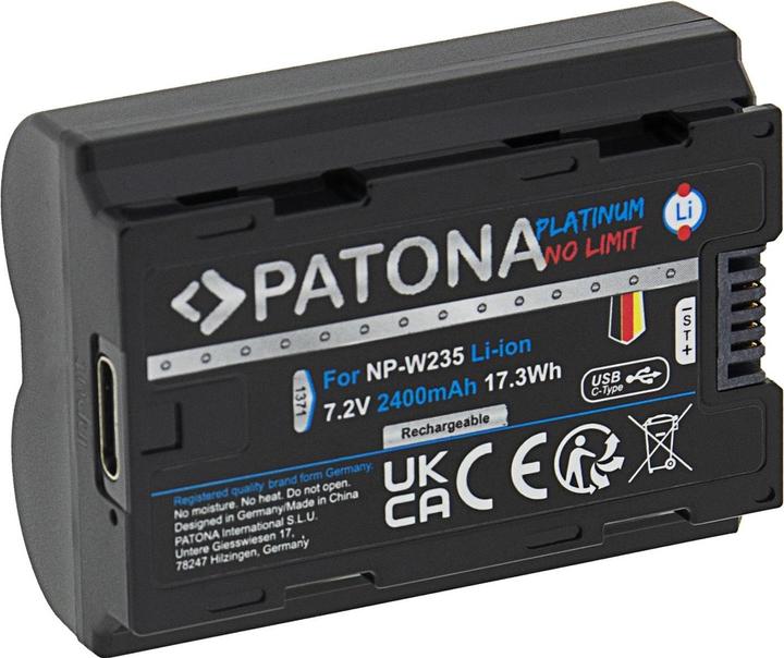 Patona Platinum Fuji NP-W235 USB-C (Akku)
