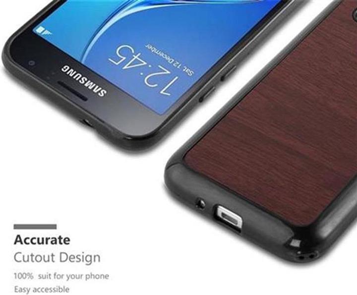 Image du produit Cadorabo Couverture en bois TPU (Samsung Galaxy J1 (2016))