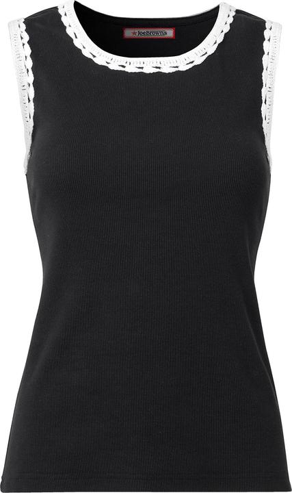 Joe Browns Ribbed Crochet Trim Slim Fit Vest