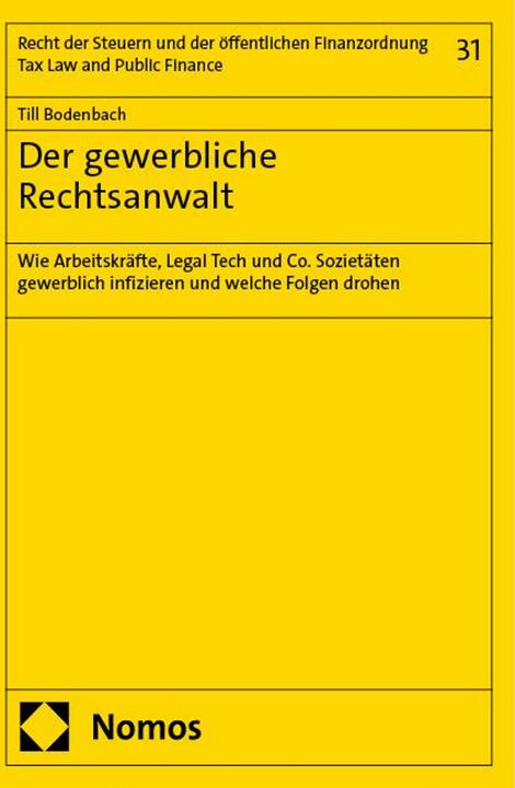 Image du produit Der gewerbliche Rechtsanwalt (Allemand, Till Bodenbach, 2024)