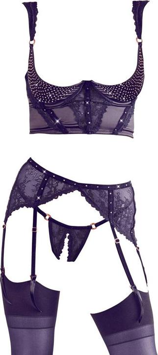 Actual product image Abierta Fina Suspender set (M)