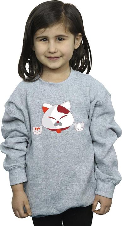 Actual product image Disney Girls Big Hero 6 Baymax Kitten Heads Sweatshirt (152, 158)