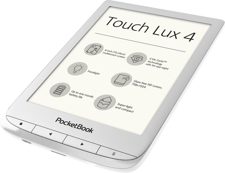 Produktbild PocketBook Touch Lux 4 (6", 8 GB, Matte Silver)