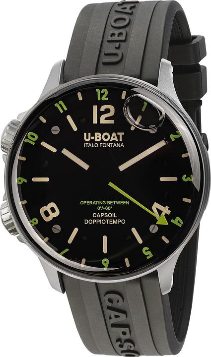 Actual product image U-Boat 8838/A Capsoil Doppiotempo SS GMT 45mm 10ATM (Analogue wristwatch, 45 mm)