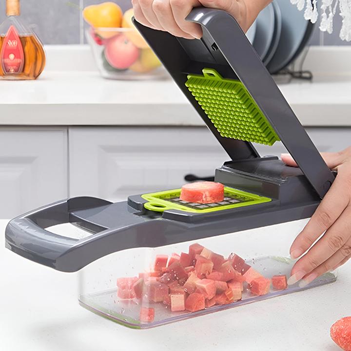 Image du produit Kitchen Coupe-légumes multifonctions 16 pièces Avec lames tranchantes et amovibles