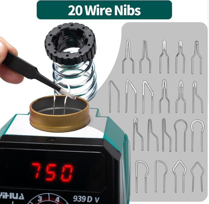 Actual product image Yihua Brandmalerei Brennstation mit Digitalanzeige und 20 Spitzen