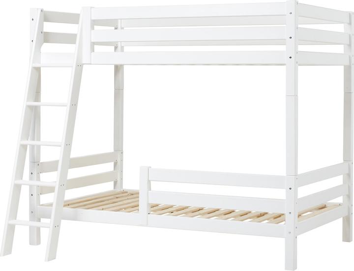 Produktbild Hoppekids ECO Luxury Hoch-Etagenbett in 120 x 200 cm mit schräger Leiter und zusätzlicher Absturzsic (120 x 200 cm)