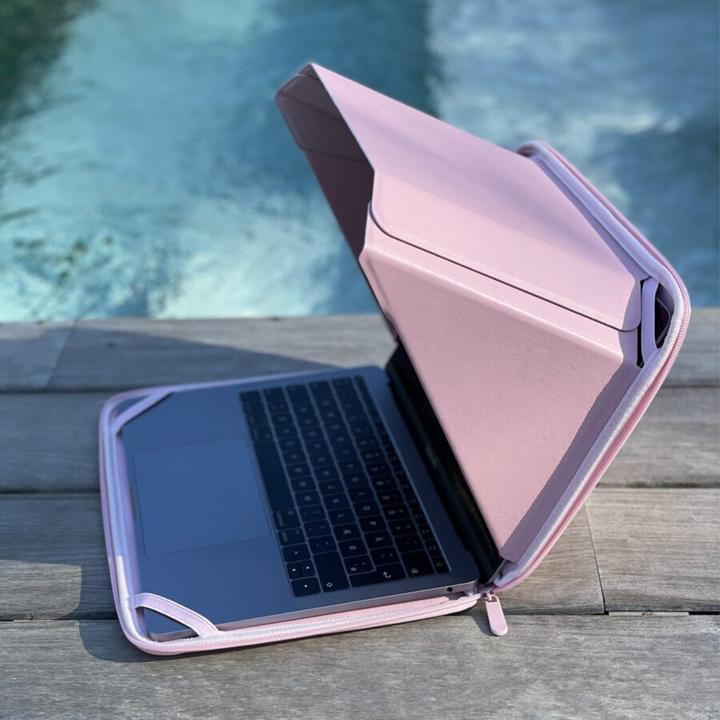 Actual product image Philbert Design Sun Shade & Privacy Sleeve/Bag Hemp MacBook 15-16", Pink (16")