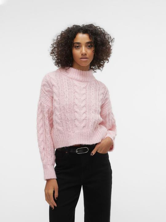 Actual product image Vero Moda VMDREAM LS HIGHNCK CROP PULLOVER GA EXC Knitted jumper (XL)